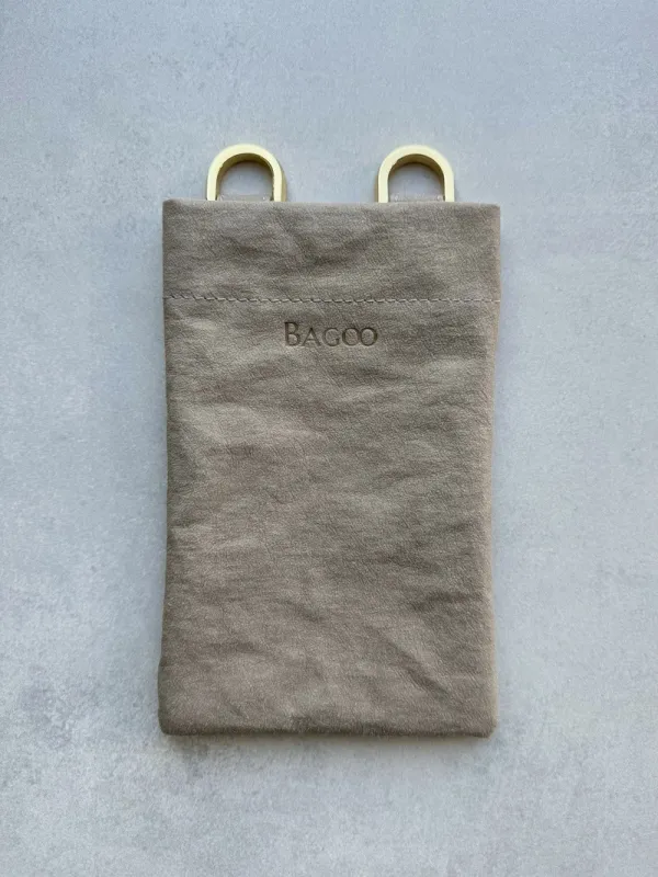 Phonebag IVY kość słoniowa — torebka na telefon ze skóry celulozowej