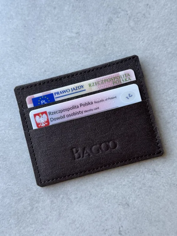 Etui na karty CARD HOLDER czekoladowe