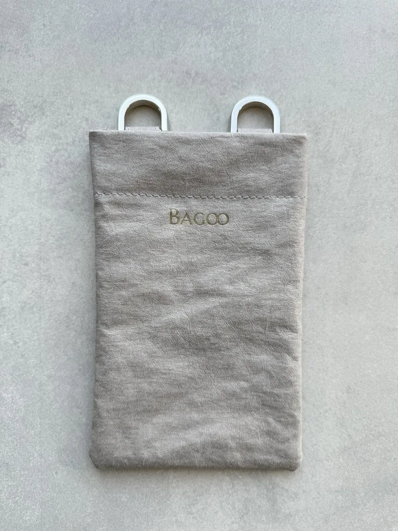 Phonebag IVY szara — torebka na telefon ze skóry celulozowej