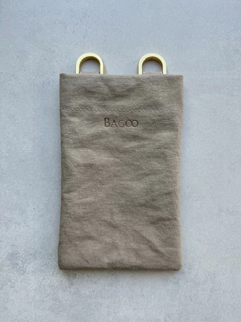 Phonebag IVY kość słoniowa — torebka na telefon ze skóry celulozowej